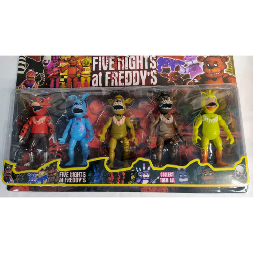 Kit 5 Bonecos Animatronics Five Nights At Freddy's Security em