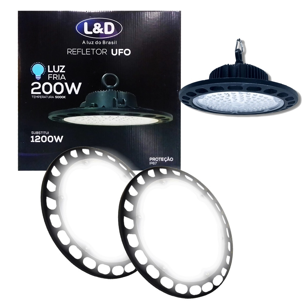 Lumin Ria Led Ufo W Highbay Galp O Empresa Industria Fabrica L D Submarino