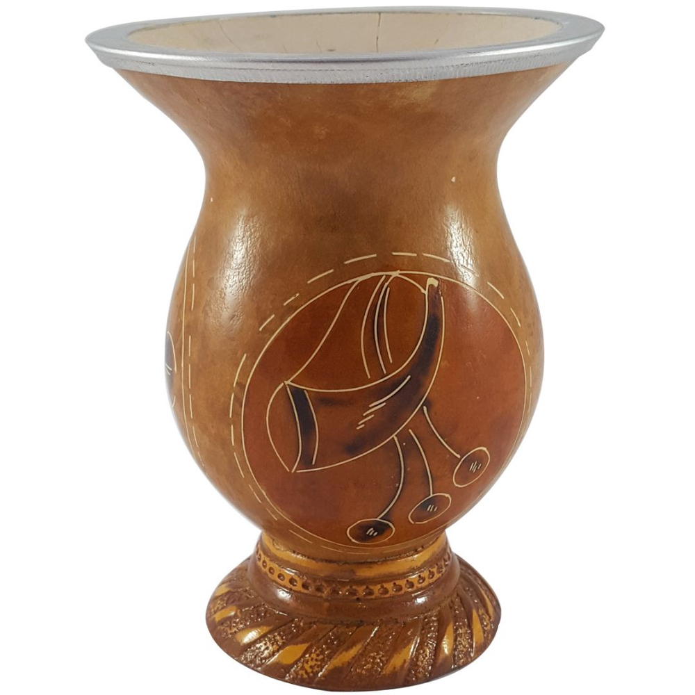 Cuia Para Chimarrão Mate Tererê Porongo Tradicional Desenho Bolhadeira em Promoção na Americanas Cuia Para Chimarrão Mate Tererê Porongo Tradicional Desenho Bolhadeira em Promoção na Americanas