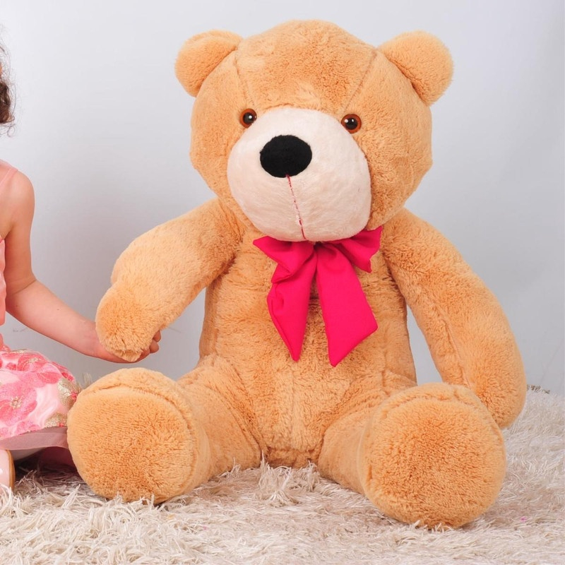 Teddy Bear Urso Gigante 90cm Pel cia Ursinho de Bebe Pink Delicado
