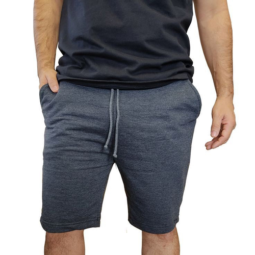 Short moletom best sale cinza masculino