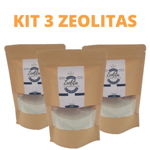 Kit 3 Zeolita Clinoptilolita Fotonizada Pura 250G Standart Em Promoção ...