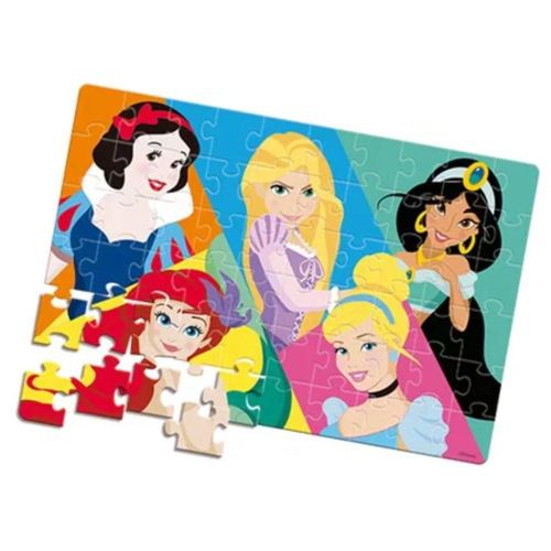 QUEBRA-CABEÇA DAS PRINCESAS (100 PEÇAS FABRICADAS EM CARTONADO RESISTENTE  PELA TOYSTER - REF 8007)