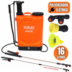 Bomba Pulverizadora Para Veneno Elétrico e Manual 8 Amperes 16 Litros Cor Laranja Vp16l8a 80psi