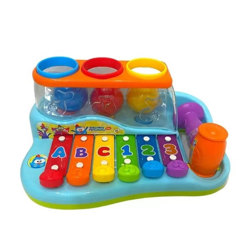 PIANO INFANTIL PIANINHO TECLADO MUSICAL BEBE CRIANÇA BRINQUEDO SOM ESTILO  PROFISSIONAL COM PEZINHO