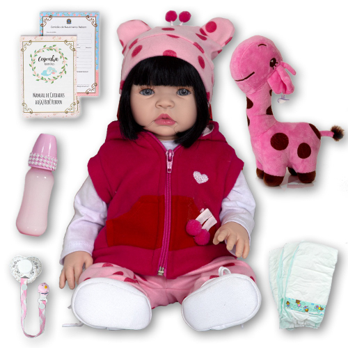 Roupa Para Boneca Bebe Reborn Laura Baby Girafa - TRENDS Brinquedos