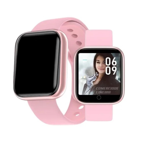 Smart Watch Y68 D20 - Relógio Inteligente - Rosa