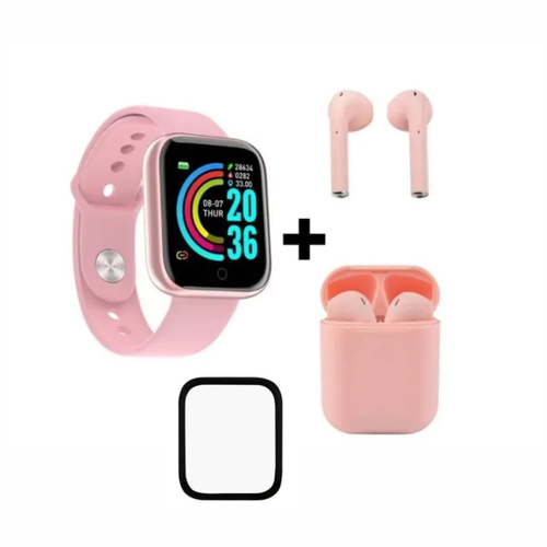 Smart Watch Y68 D20 - Relógio Inteligente - Rosa