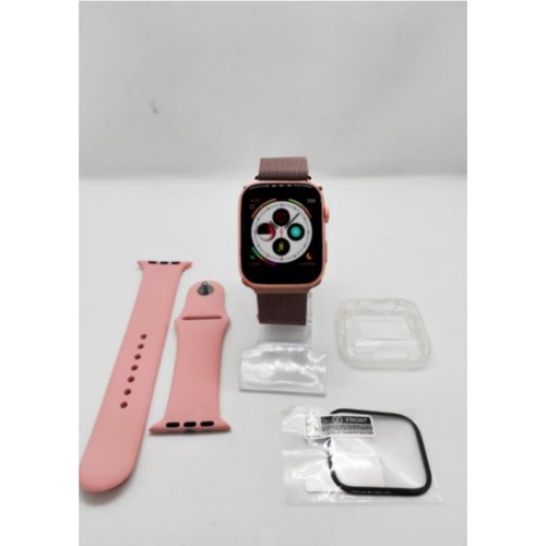 Smartwatch W34 Rosa Com Pulseira A o Milanese Android E Ios