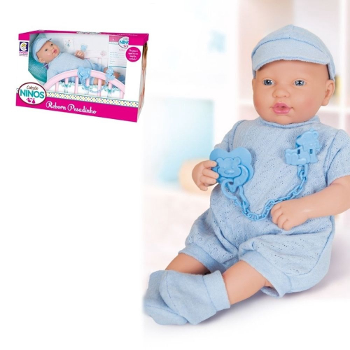 Brinquedo Infantil Bebe Reborn Coleção Baby Ninos Newborn Co