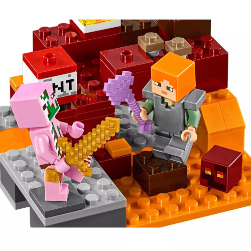 LEGO Minecraft - Grande Esqueleto com o Cubo Magma