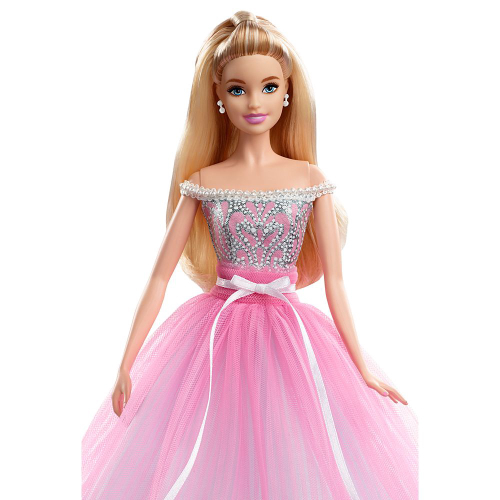 Boneca Barbie Colecionável - Barbie Com Vestido De Aniversário - Mattel em  Promoção na Americanas