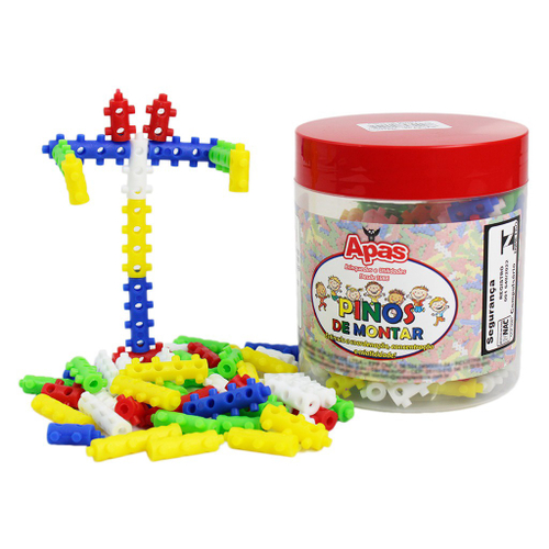 BLOCOS DE MONTAR PINOS MAGICOS INFANTIL 180 PÇS