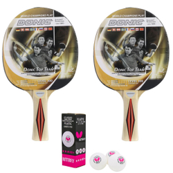 2x Raquete Tênis Mesa Ping Pong Profissional Donic Aprovado ittf + 3x Bolas Butterfly 3 Estrelas Menor preço em 2x Raquete Tênis Mesa Ping Pong Profissional Donic Aprovado ittf + 3x Bolas Butterfly 3 Estrelas