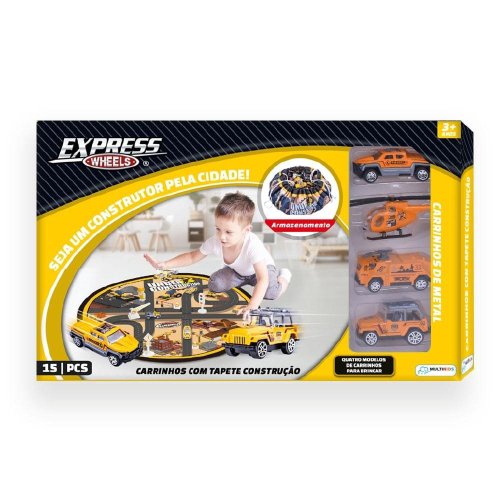 Pista Para Carrinhos Hot Wheels Grande Cidade - 1,80x1,20m