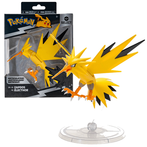 Zapdos Pelúcia Pokémon Elétrico Lendário 27cm Pronta Entrega