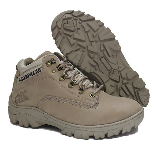 Bota Masculina Caterpillar Resistente em Couro