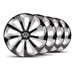 Jogo Calota Velox Aro 14 Preta / Prata vw Gol Todos é boa?