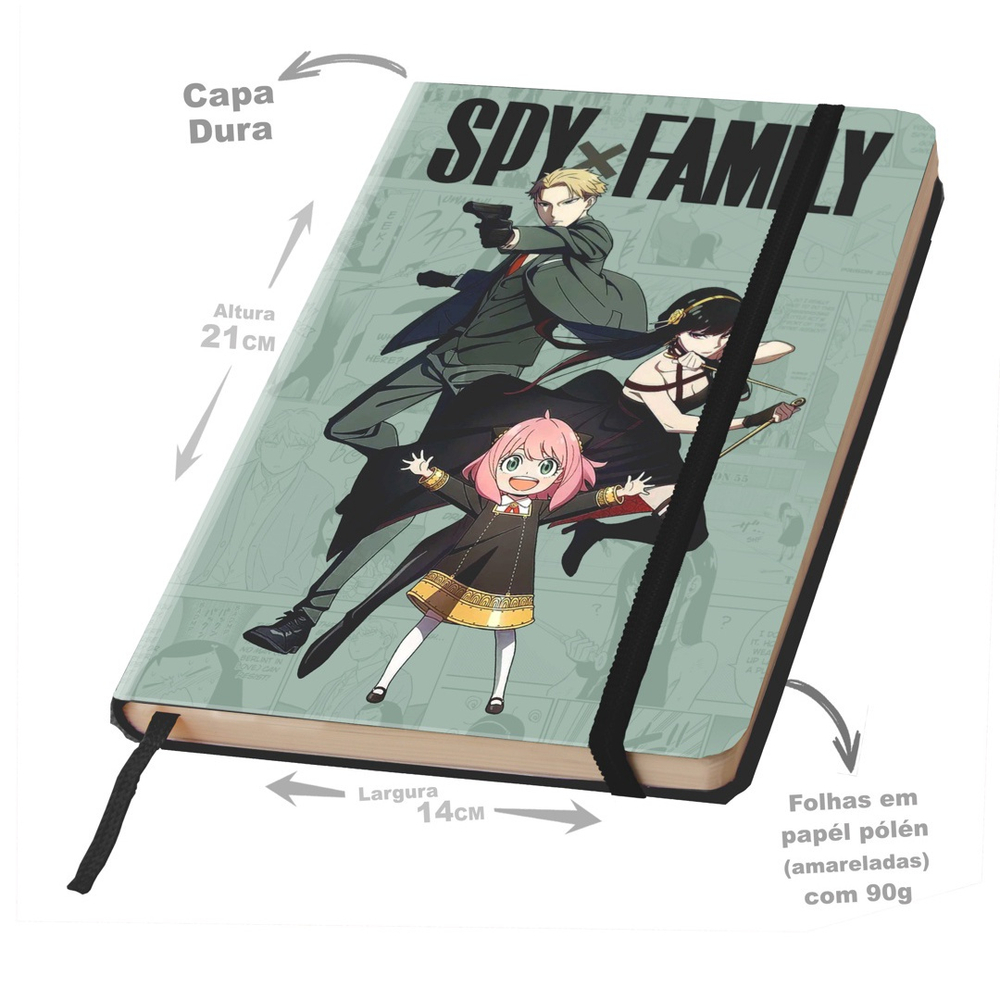 Caderno Spy x Family - Santo Gato Atelier