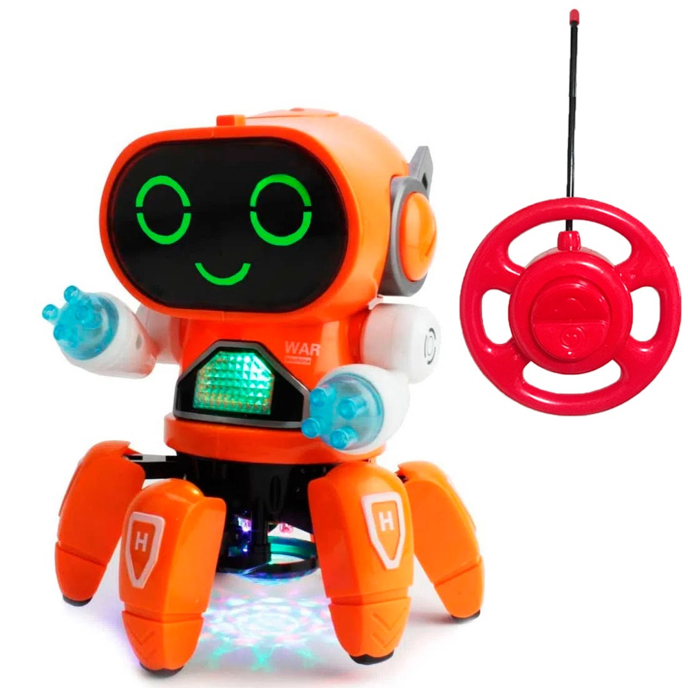 Boneco Robô Com Controle Divertido Musical Luzes Bot Robot Em Promoção ...