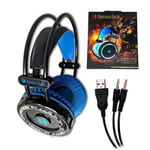 Fones de Ouvido Led Colorido Áudio Estéreo Banson Tech F1608 Plug p2 com Microfone Embutido
