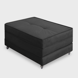 Puff Cama Solteiro Dobrável Com Rodízios Lindecor Menor preço em Puff Cama Solteiro Dobrável Com Rodízios Lindecor