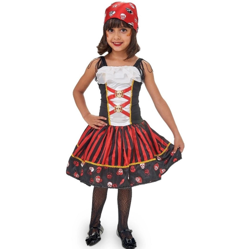 Fantasia de Pirata Vestido Para Bebê Menina