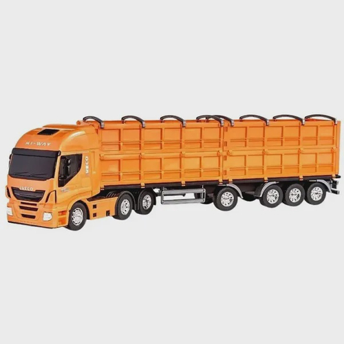 Miniatura Caminhão Brinquedo Infantil Iveco Tora De Madeira