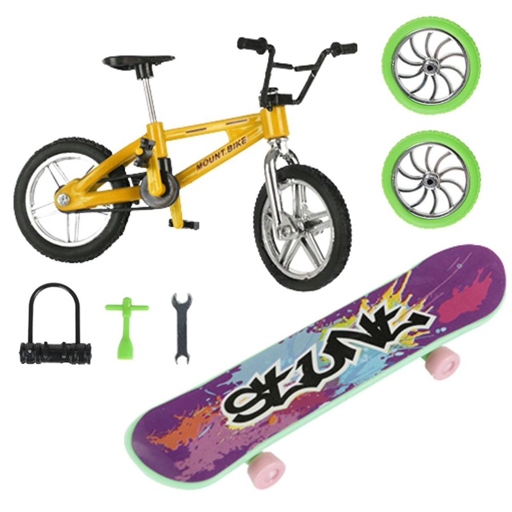 KIT BICICLETA E SKATE DEDO : Brinquedos educativos para 03 anos e