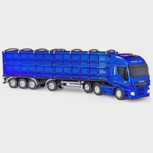 Caminhao Graneleiro Iveco hi-way azul Usual Brinquedos 582 em Promoção na  Americanas