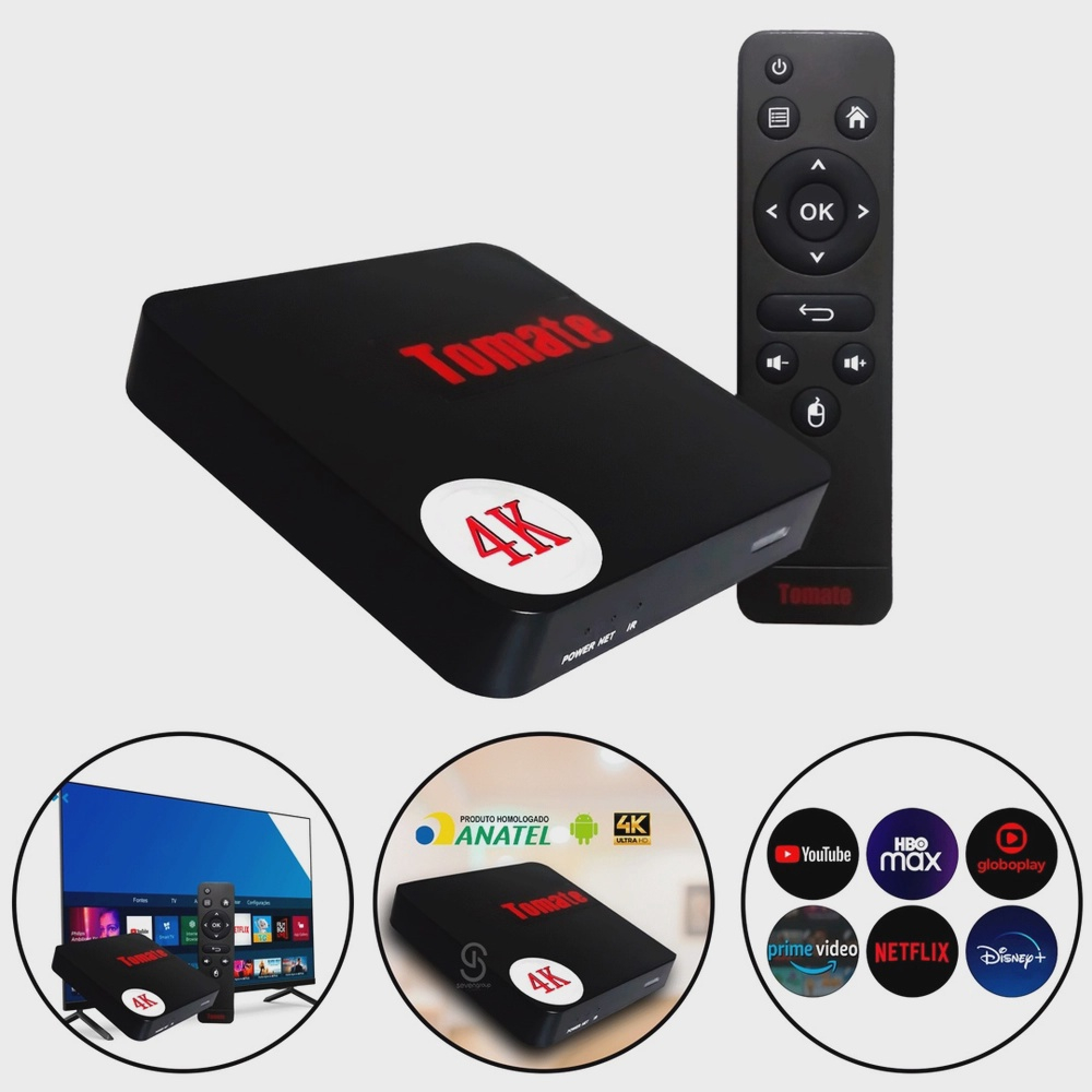 Receptor red one ultra hd wifi android iptv em Promoção na Americanas