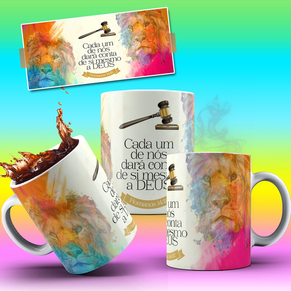 Caneca Evangélica Cada um de nós dará conta de si mesmo a Deus no Shoptime Caneca Evangélica Cada um de nós dará conta de si mesmo a Deus no Shoptime