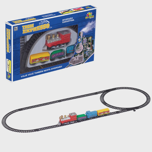 Trem De Brinquedo Construction A Pilha Locomotiva Infantil