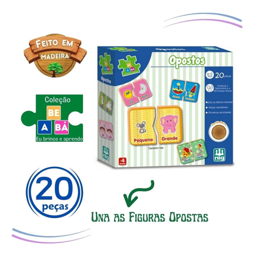 Jogo Educativo Cade Meu Par 36 Pecas + 4 Anos no Shoptime