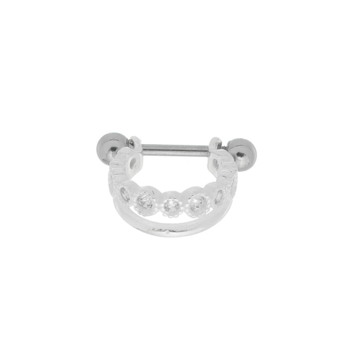 Piercing Tragus Cartilagem Cobra Prata 925