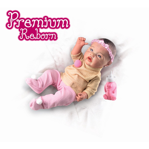 Boneca Bebê Reborn Realista Menina Silicone Pode Dar Banho no Shoptime