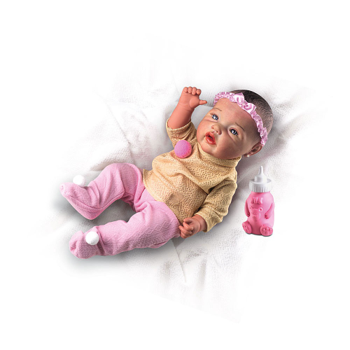 Bebê Boneca Reborn Original 100% Silicone Dormir + Coelha - R$ 549,99