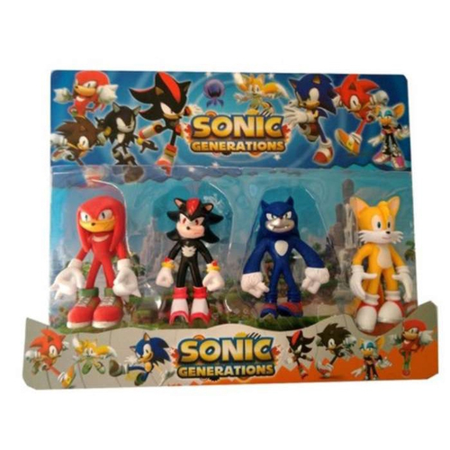 Kit 4 Bonecos Sonic E Sua Turma The Shadow Games | Submarino