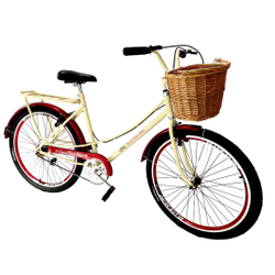 Bicicleta feminina com cesta vime aro 26 retrô vintage mary é boa?
