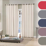Cortina Para Quarto Bella Janela Voil Com Forro Blackout 2,60 x 2,30 Pratika