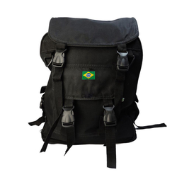 Mochila Tática Canadense Preta Bordado Bandeira Brasil Menor preço em Mochila Tática Canadense Preta Bordado Bandeira Brasil