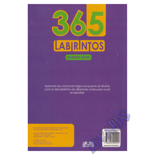 Livro 365 Jogos Divertidos Ciranda Cultural - 9786555001853