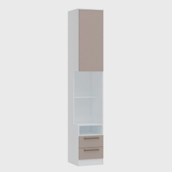 Mesa de Cabeceira Modulada Reto 1 Porta 2 Gavetas Requinte + Móveis Castro Menor preço em Mesa de Cabeceira Modulada Reto 1 Porta 2 Gavetas Requinte + Móveis Castro