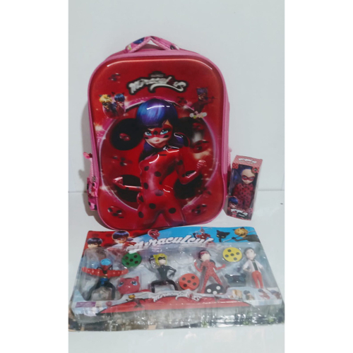 Lancheira Escolar Miraculous Ladybug Vermelha 12003 Dermiwil