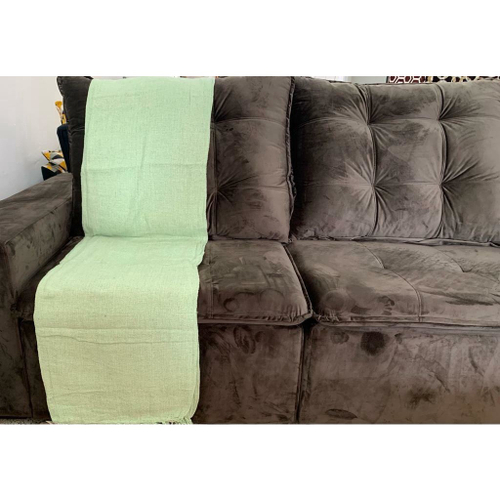 Manta sofa best sale verde agua