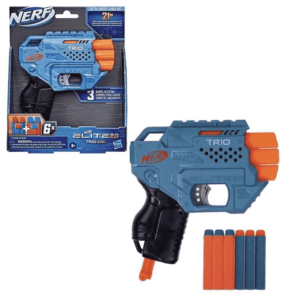 Lançador Nerf Elite 2.0 Trio TD-3 - Hasbro em Promoção na Americanas