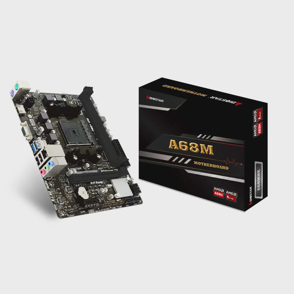 Placa Mãe Biostar A68MHE, Chipset A68H, amd FM2 +, mATX, DDR3 | Submarino