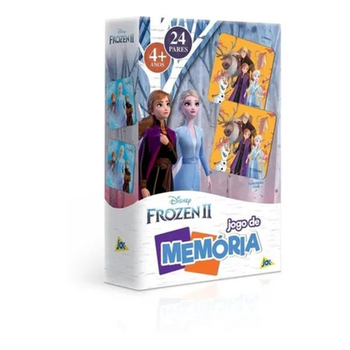 Super Kit Quebra-Cabeça, Dominó e Jogo da Memória Frozen 2 em