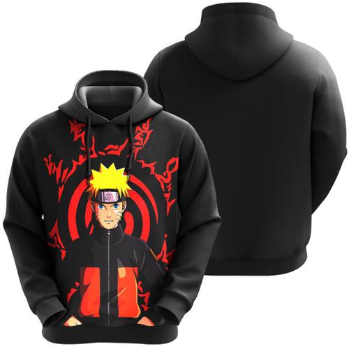 Japão Anime Naruto0 Akatsuki Nuvem Vermelha 3D Imprimir Hoodie