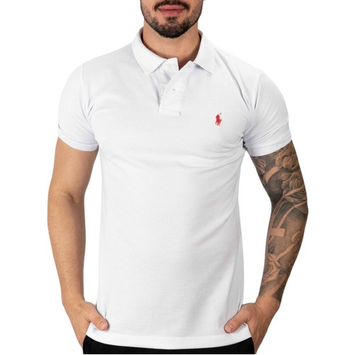 Camiseta branca discount polo ralph lauren